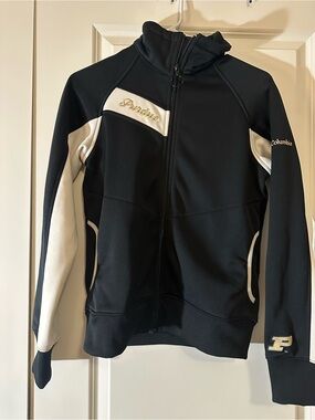 Columbia Black and White Purdue Full-Zip Jacket